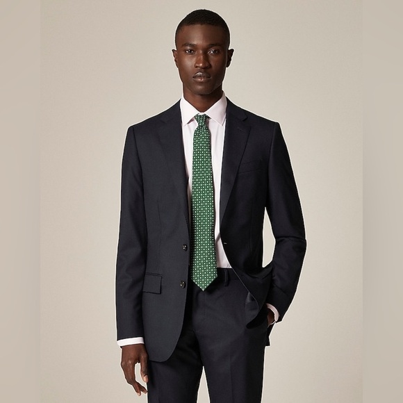 J. Crew Ludlow Slim-fit suit jacket in Italian wool in Navy Blue Size 42R - Picture 2 of 16